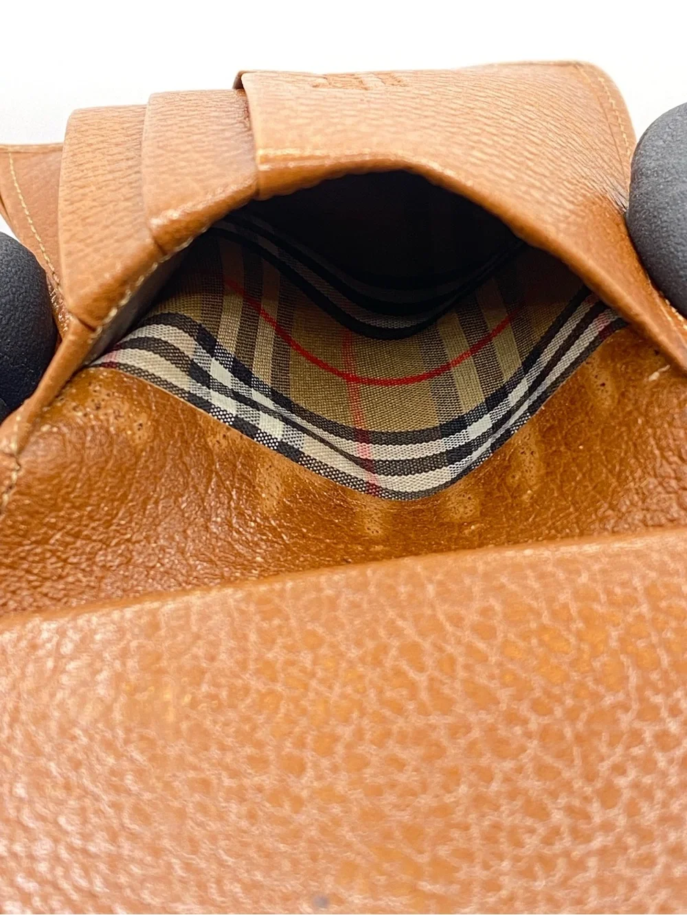 Burberry textured leather